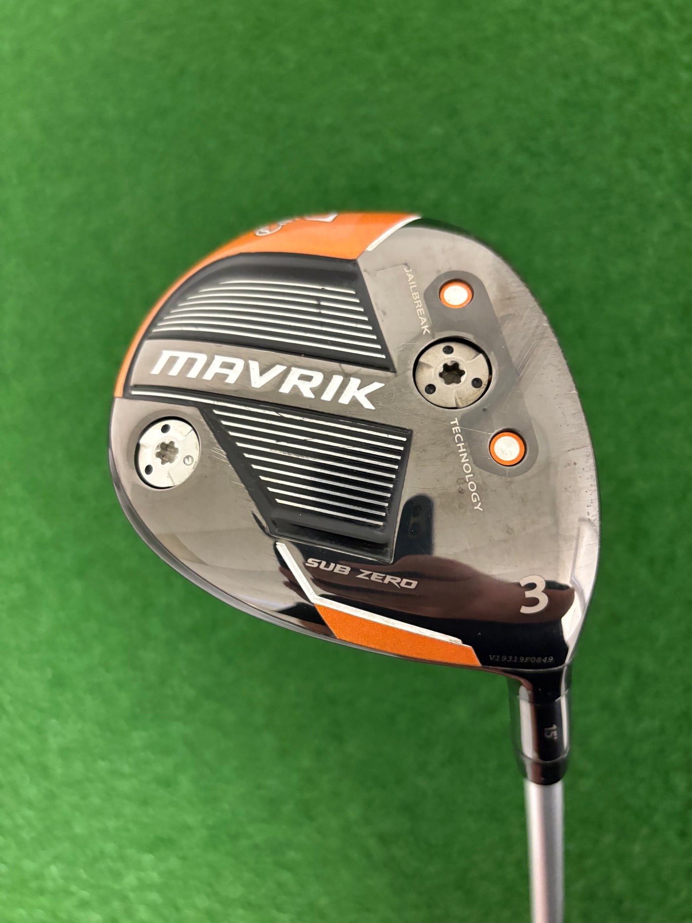 Callaway Mavrik Sub Zero 15* 3 Wood (Stiff)