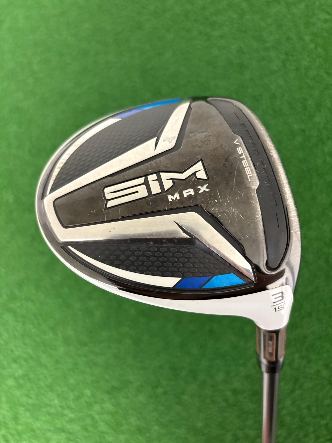 Taylormade Sim Max 15* 3 Wood (Stiff)