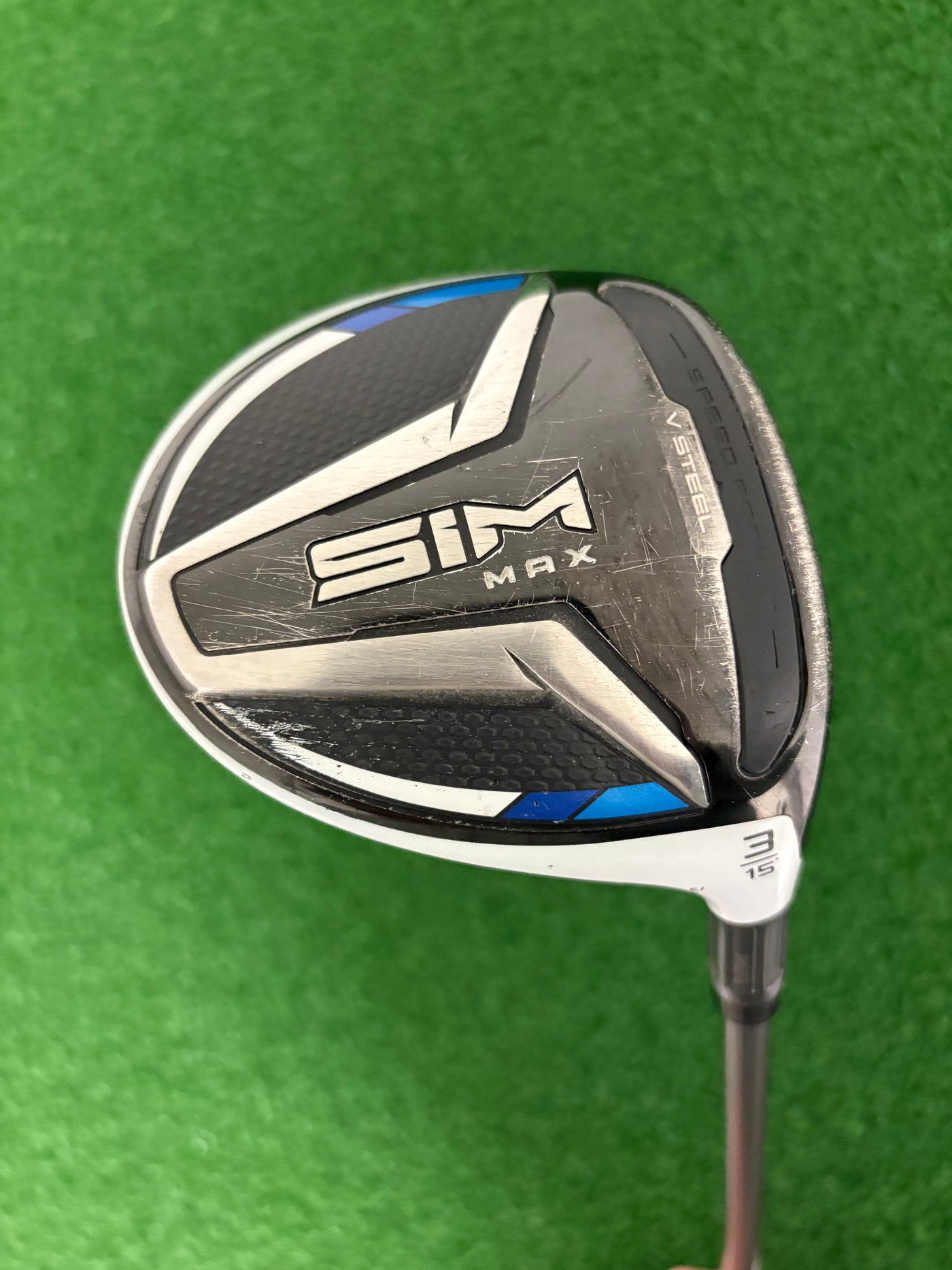 Taylormade Sim Max 15* 3 Wood (Stiff)