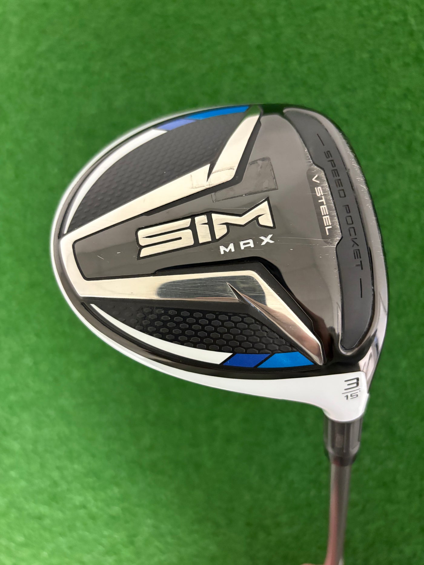Taylormade Sim Max 15* 3 Wood (Stiff)