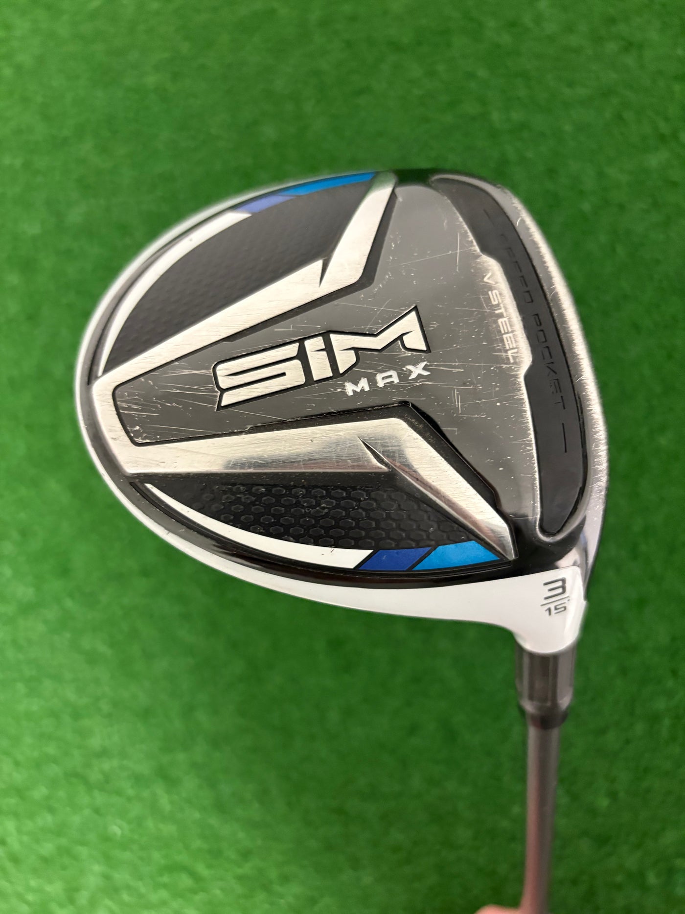 Taylormade Sim Max 15* 3 Wood (Stiff)