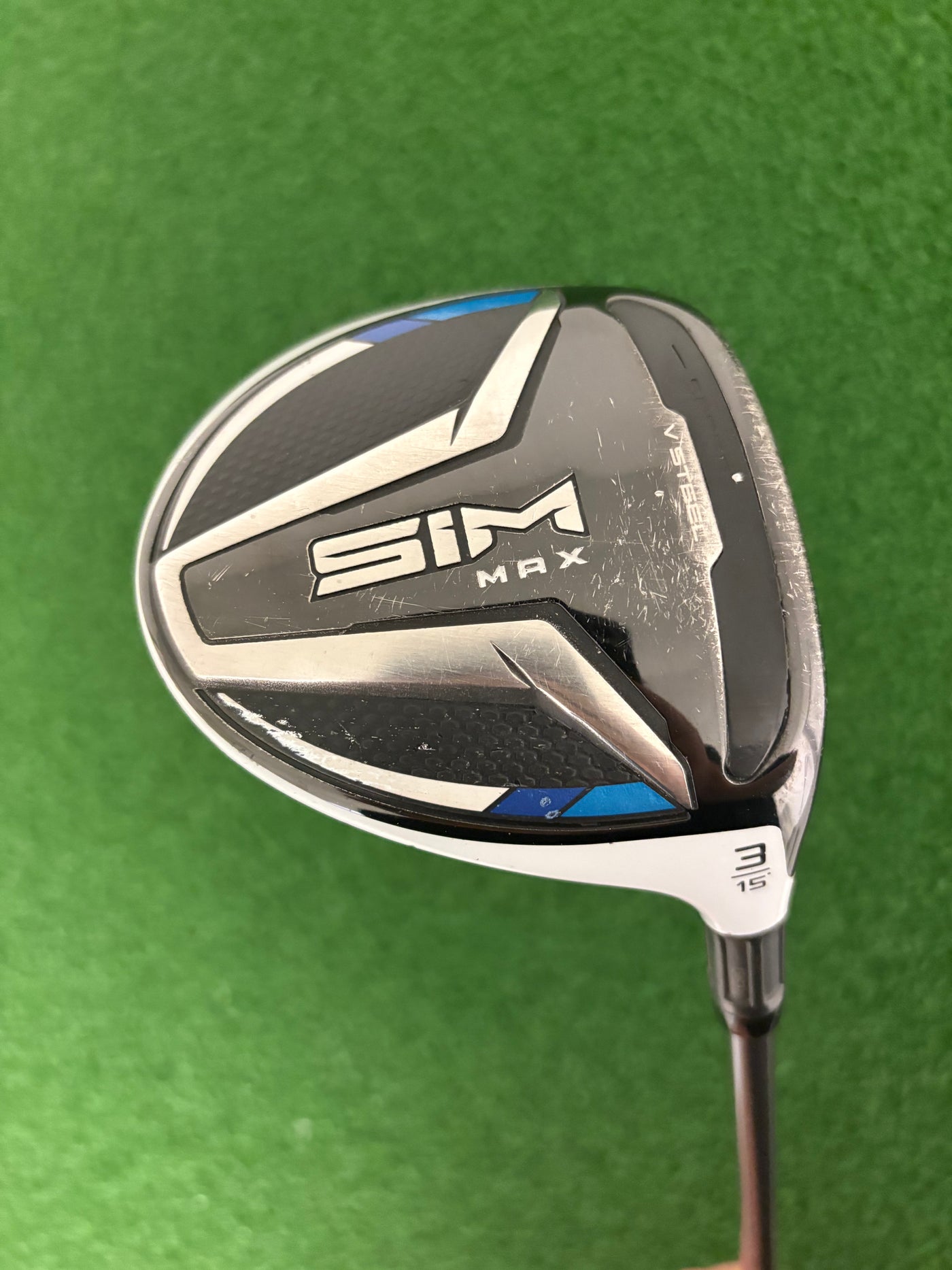 Taylormade Sim Max 15* 3 Wood (Stiff)