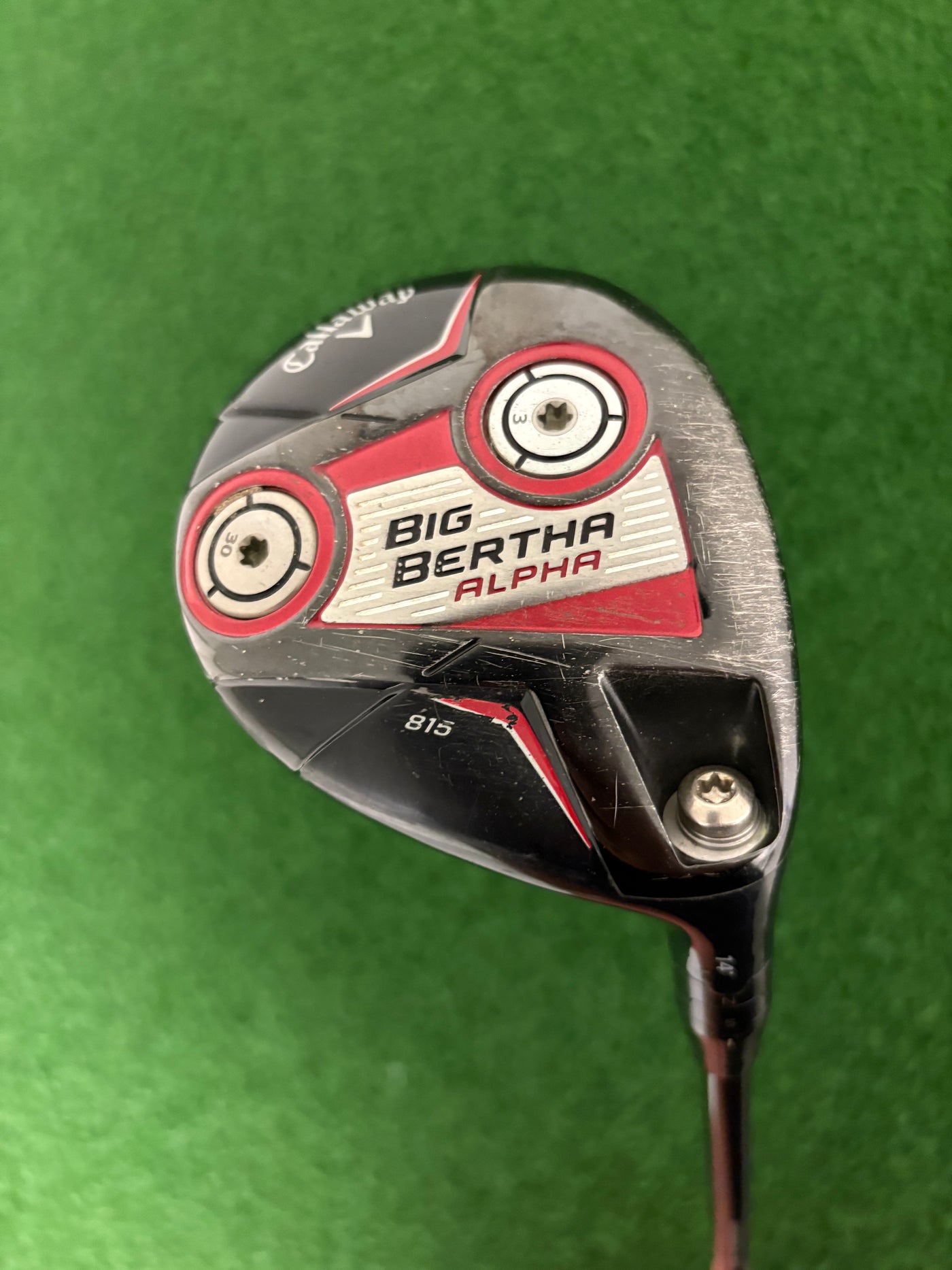 Callaway Great Big Bertha Alpha 815 14* 3 Wood (Stiff)