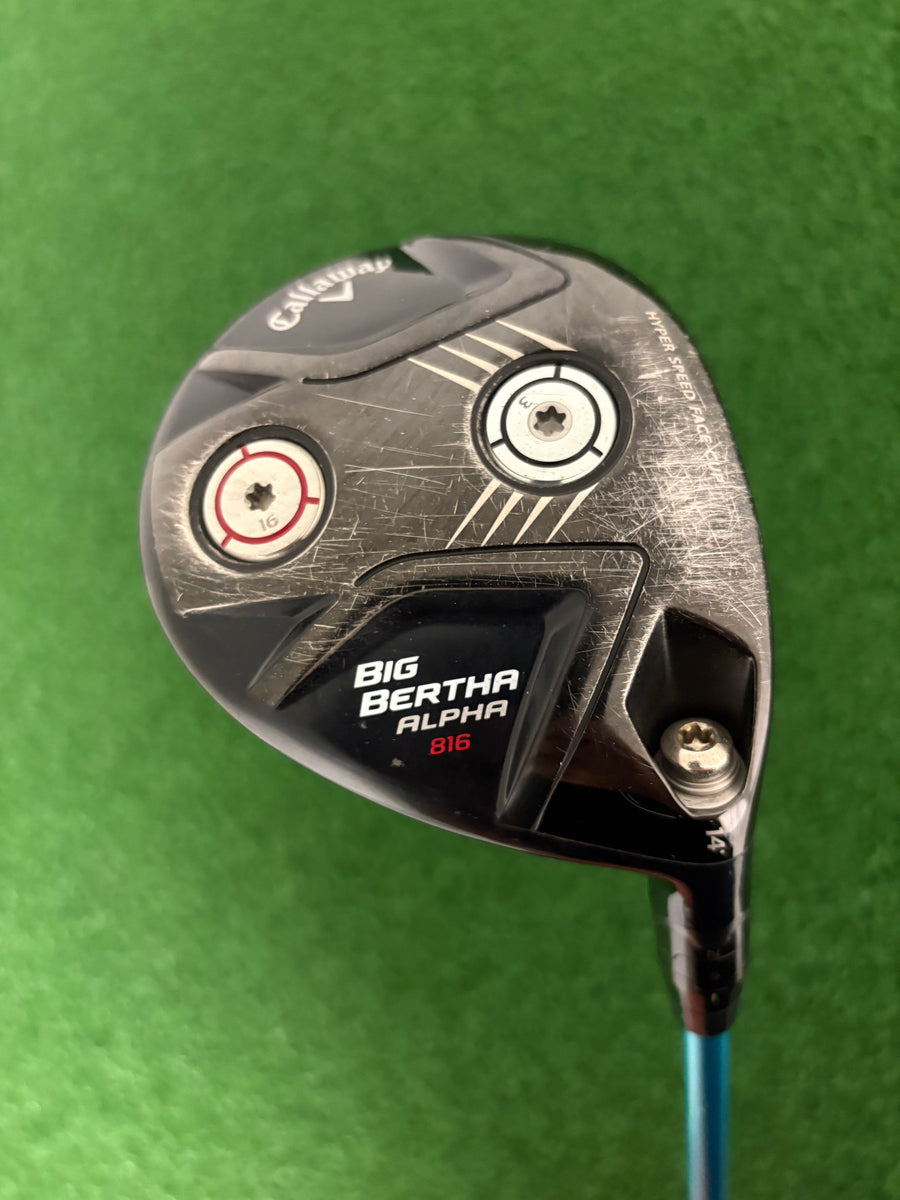 Callaway Great Big Bertha Alpha 816 14* 3 Wood (Stiff)