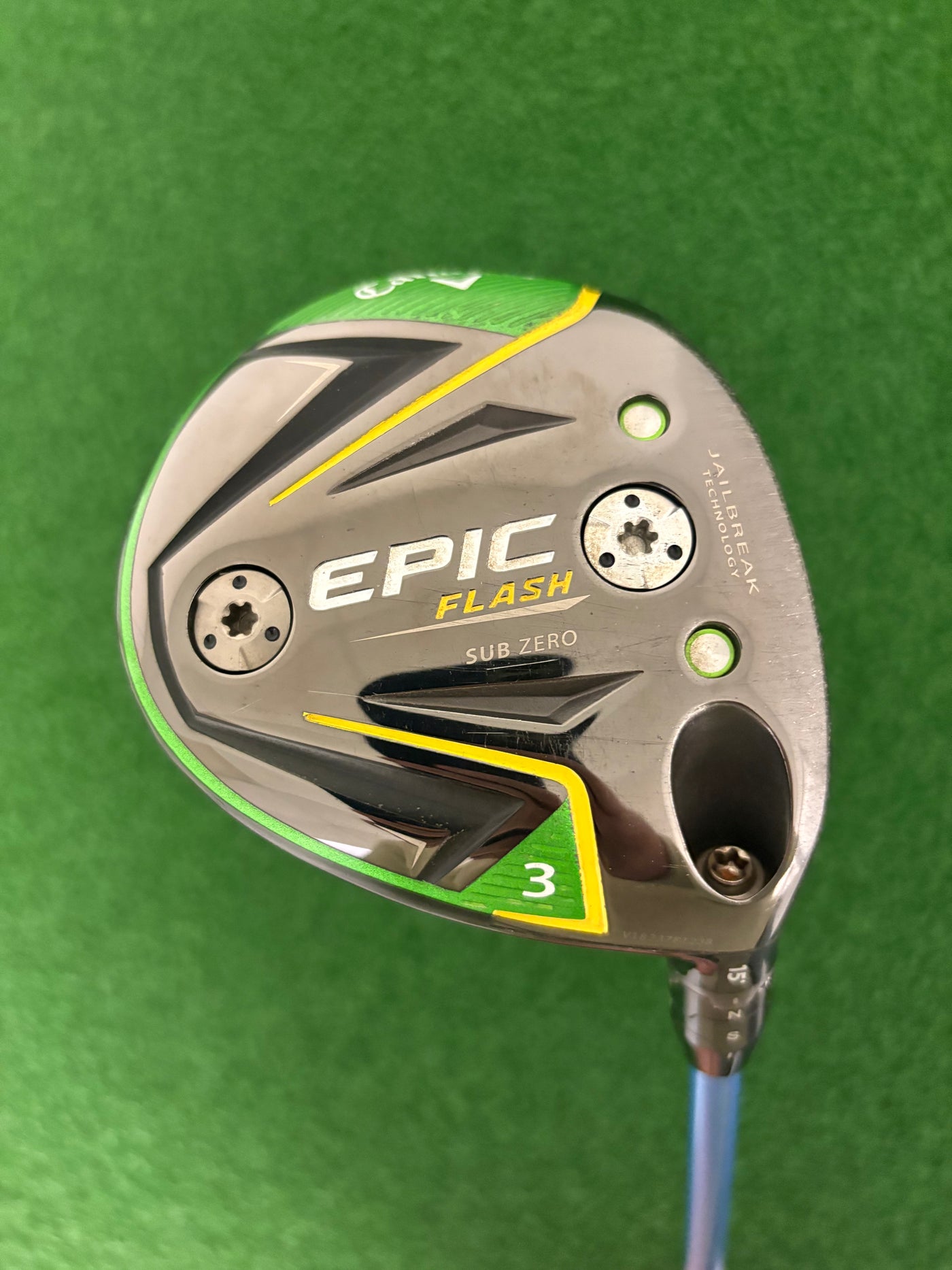 Callaway Epic Flash Sub Zero 15* 3 Wood (Stiff)