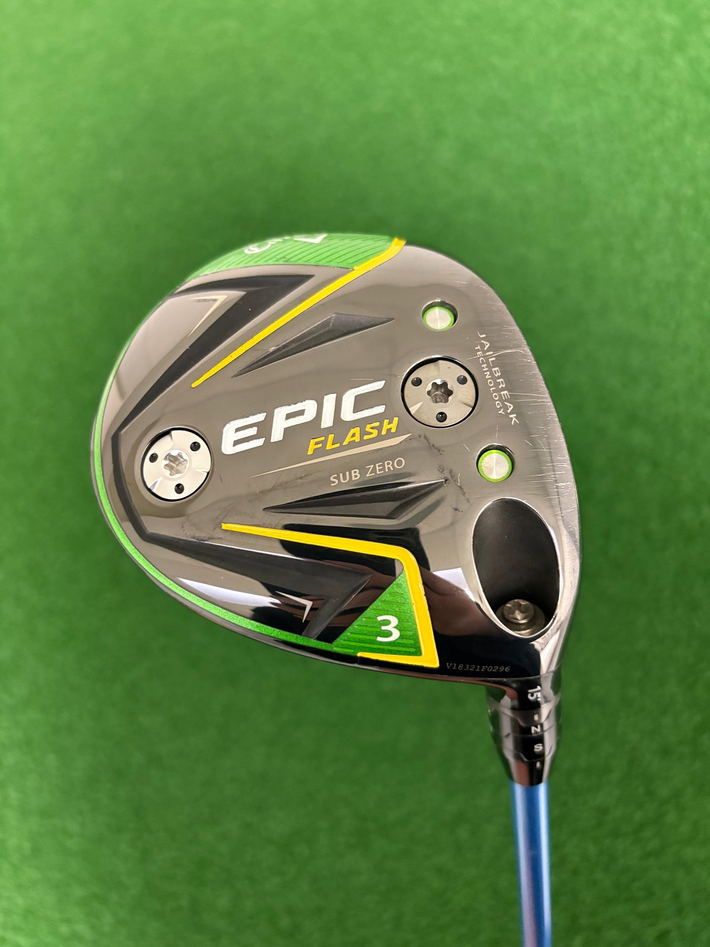 Callaway Epic Flash Sub Zero 15* 3 Wood (Stiff)