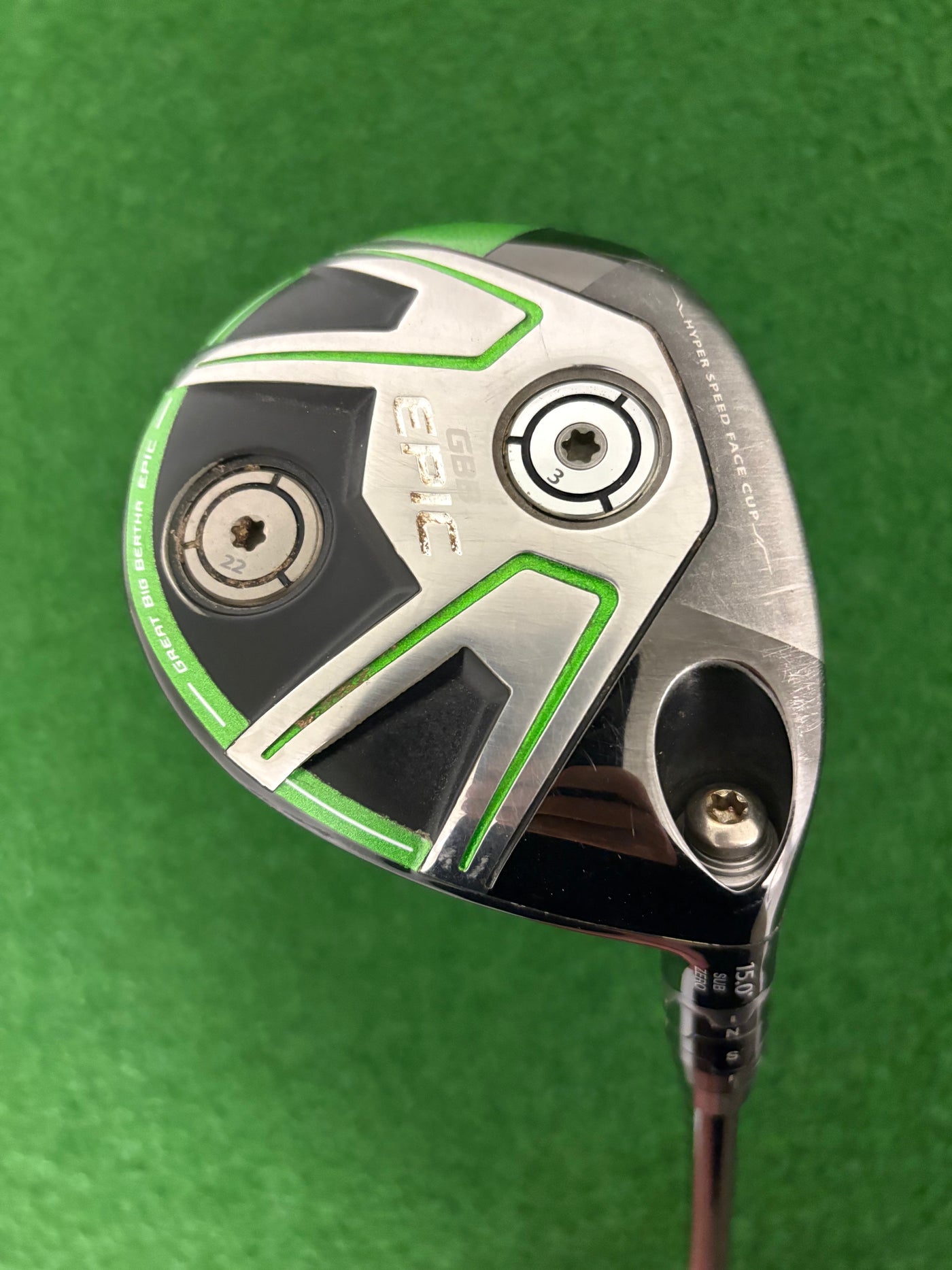 Callaway GBB Epic Sub Zero 15* 3 Wood (Stiff/Regular)
